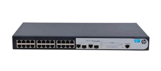 Picture of JG538A#ABA HP ProCurve 1910-24 Switch Layer 3 Managed 24 X 10/100 + 2 X SFP Rack Mountable. Refurbished.