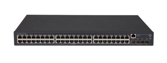 Picture of JG934A#ABA HPE 5130-48G-4SFP+ EI Switch - 48 Ports - Manageable - 48 x RJ-45 - 4 x Expansion Slots - 10/100/1000Base-T, 10GBase-X - Rack-mountable. Refurbished.