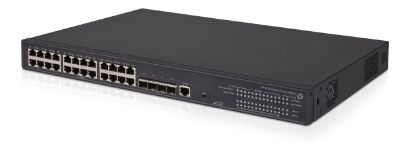 Picture of JG936A#ABA HPE 5130-24G-PoE+-4SFP+ EI Switch 24 X 10/100/1000Base-T PoE+ Ports, 4 SFP+ Ports. Refurbished.
