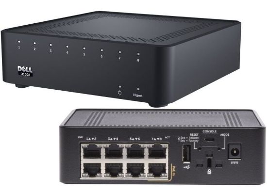 Picture of JKHG3 Dell Networking X1008 Switch 8-Ports Managed. Refurbished.