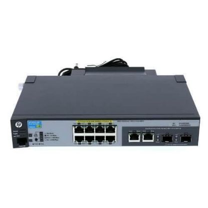 Picture of JL070-61001 HP 2530-8-PoE Internal Power Supply Switch 8 Ports Managed Desktop Rack-Mountable Wall-Mountable. Refurbished