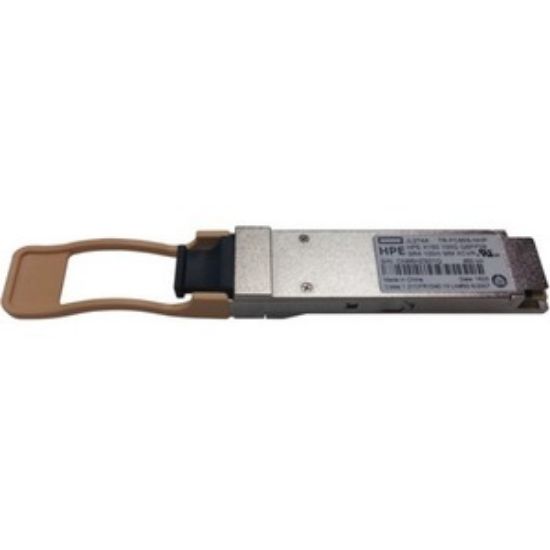Picture of JL274A HPE X150 100G Qsfp28 SR4 100M MM Transceiver Module. Refurbished.
