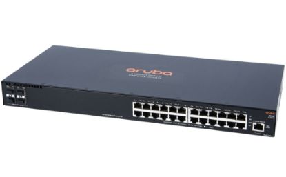 Picture of JL356-61001 HP Aruba 24GBPS PoE+ 4sfp+ Ethernet Rack Mountable 24 Ports Switch | New Bulk Pack