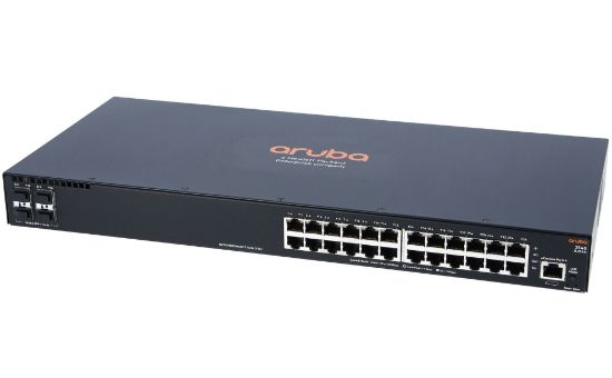Picture of JL356-61001 HP Aruba 24GBPS PoE+ 4sfp+ Ethernet Rack Mountable 24 Ports Switch | New Bulk Pack