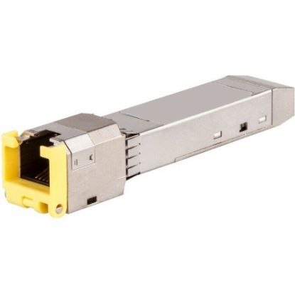 Picture of JL563A HPE 10GBase-T SFP+ RJ45 30M CAT6A Transceiver. New Bulk Pack.