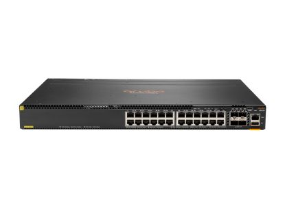 Picture of JL662-61001 HPE Aruba 6300M 24 Port 1GBE Class 4 PoE And 4 Port SFP56 Switch. New Bulk Pack.