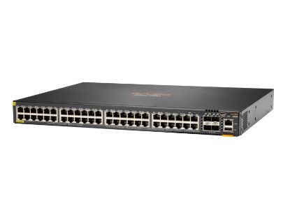 Picture of JL665-61001 HPE Aruba 6300F 48 Port 1GB Class 4 PoE And 4 Port SFP56 Switch. New Bulk Pack.