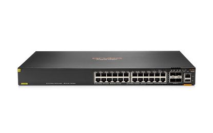 Picture of JL666A HPE Aruba 6300f 24-Port 1GBE Class 4 Poe And 4-Port Sfp56 Switch. Refurbished.