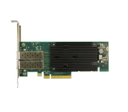 Picture of K0XJ2 Dell Solarflare Xtremescale X2522-25G-PLUS PCIE Dual Port SFP28 Network Interface Card Low Profile. Brand New