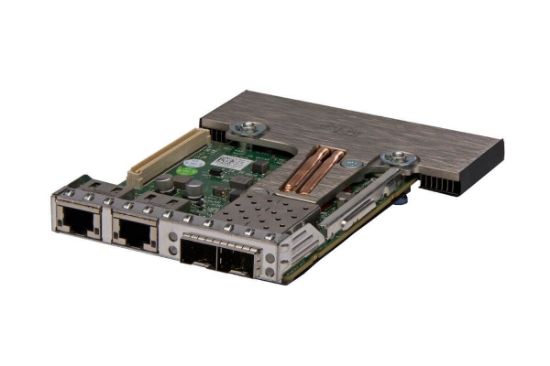 Picture of MT09V Dell Broadcom 57800S Quad-Port SFP+ Rack Converged Network Daughter Card. Refurbished.