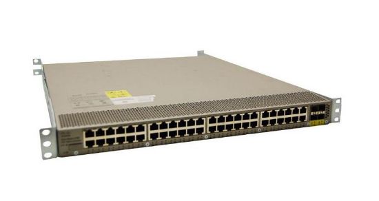 Picture of N2K-C2224TF-1GE Cisco Nexus 2224TP w 4 FET(2AC PS,1Fan(StdAirflow)). Refurbished.