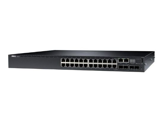Picture of N3024EF-ONF Dell EMC Networking N3024ef-on - Switch - 24 Ports - Managed - Rack-Mountable. Refurbished.