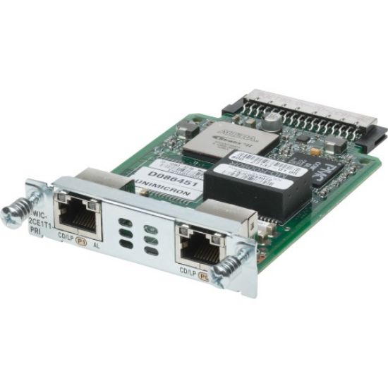 Picture of NIM-2CE1T1-PRI= Cisco Voice And WAN Network Interface Modules | Refurbished