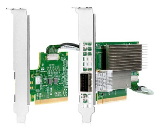 Picture of P06154-B21 HPE Mcx653105a-hdat Infiniband Hdr Ethernet 200GB 1 Port Qsfp56 Pcie3 X16 Adapter. Refurbished.