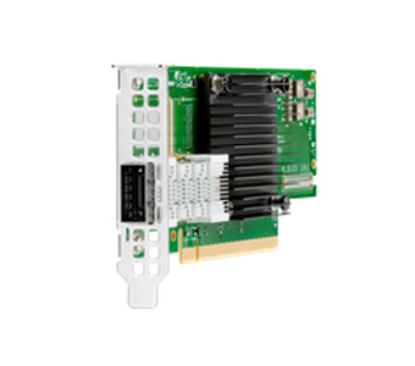 Picture of P06250-B21 HPE Infiniband Hdr100/ethernet 100GB 1-port Qsfp56 Pcie3 X16 Adapter. Refurbished.