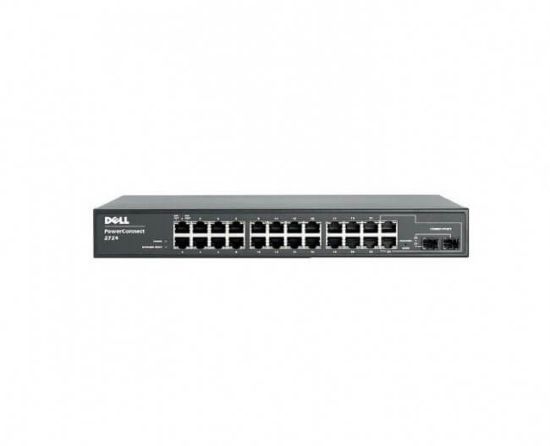 Picture of P2741NP Dell Powerconnect 2724 24-Port GB Ethernet Managed Switch. Refurbished.