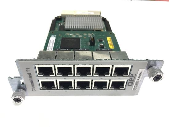 Picture of PB-10CHT1-RJ48-QPP​ Juniper Networks 10 Port Channelized T1 To DS0 IQ PIC For M-Series, T-Series. New Factory Sealed 3 Years Juniper Warranty.