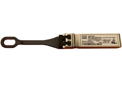 Picture of Q2P62A HPE 32GB Sfp28 Short Wave Extended Temperature 1-pack Pull Tab Optical Transceiver. Refurbished.