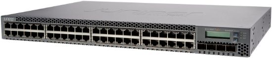 Picture of QFX5100-48S-DC-AFO Juniper Layer 3 Switch,Manageable,54 X Expansion Slots,48 X Sfp Slots,3 Layer Supported, 1U High, Rack Mountable. Refurbished.
