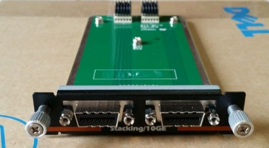 Picture of RNDV3 Dell Powerconnect Dual Port 10GBE CX4 Stacking Module. Refurbished.