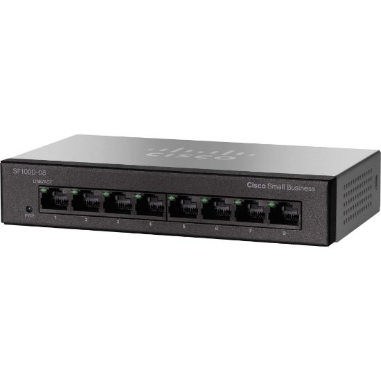 Picture of SF100D-08-NA Cisco Small Business 8 Ports - Unmanaged Switch | Refurbished