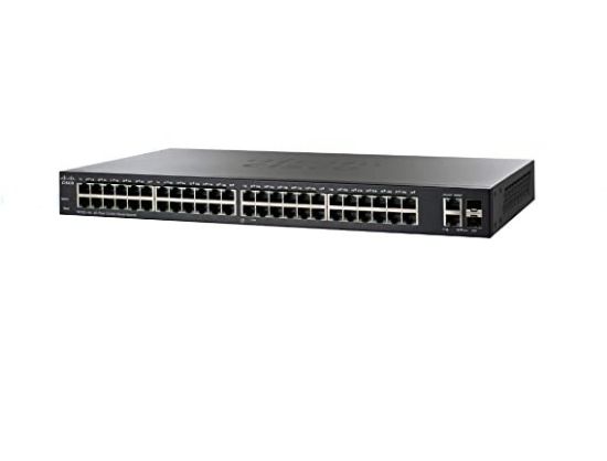 Picture of SF220-48P-K9-NA Cisco Small Business Smart Plus 48 PoE Ethernet Ports & 2 Combo Gigabit SFP Ports Managed Switch | New Bulk Pack