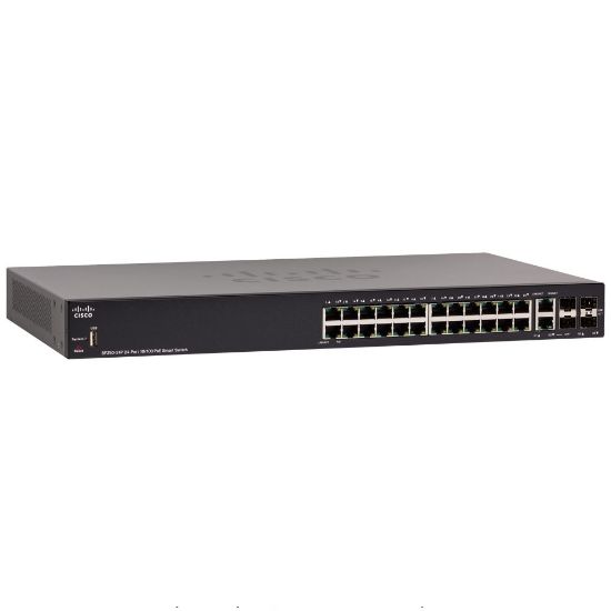 Picture of SF250-24-K9 Cisco 250 Series 24 Ports Managed Switch | Refurbished