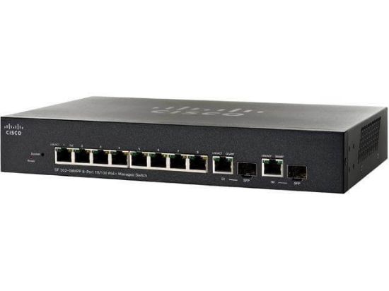 Picture of SF302-08MPP-K9-NA Cisco Small Business 10 Ports Layer 3 Managed Switch | Refurbished