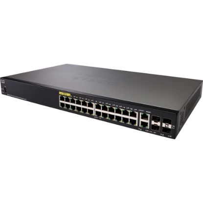 Picture of SF350-24P-K9 Cisco Small Business 24 Ports Layer 3 Managed Switch | Refurbished