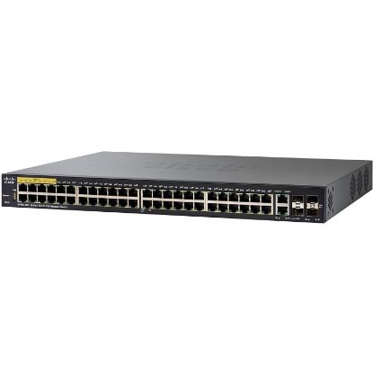 Picture of SF350-48P-K9 Cisco Small Business 48 PoE+ Ethernet Ports & 2 Combo Gigabit SFP Ports Managed Switch | Refurbished