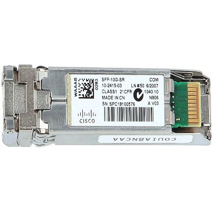 Picture of SFP-10G-SR= Cisco 10Gbps Multi-mode Fiber 850nm SFP+Transceiver | Refurbished