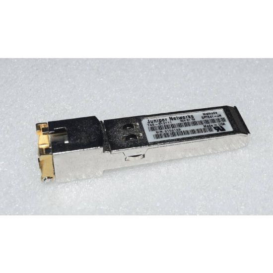 Picture of SFP-1GE-T Juniper JX SFP Mini GBIC Transceiver Module RJ-45 Plug In Module. Refurbished.