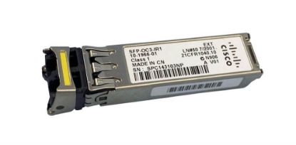 Picture of SFP-OC3-IR1 Cisco SFP Single-Mode Fiber Transceiver Module. Refurbished