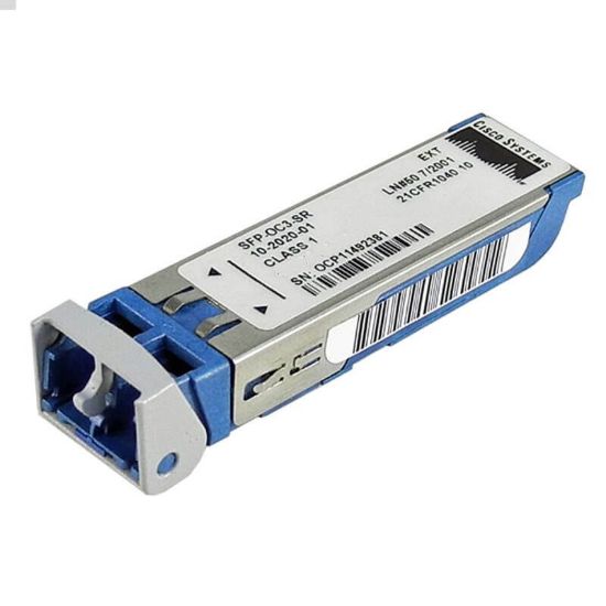 Picture of SFP-OC3-SR Cisco Small Form Factor Pluggable 155Mbps Transceiver | Refurbished