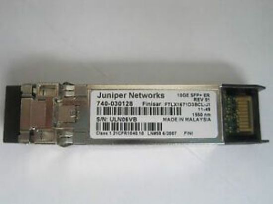 Picture of SFPP-10GE-ER Juniper SFP Transceiver,1 X 10GBASE ER SMF 1550NM FOR 40KM Transmission. New Factory Sealed 3 Years Juniper Warranty.