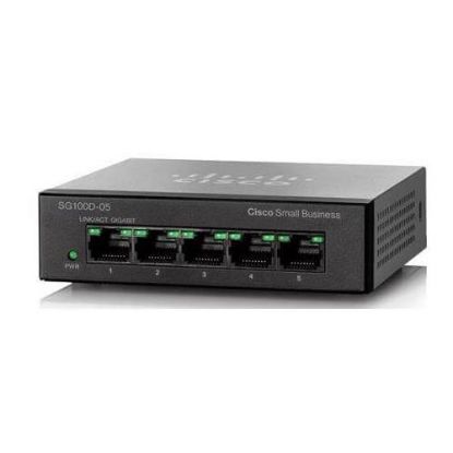 Picture of SG100D-05-NA Cisco Small Business Unmanaged 5 Ports Switch | Refurbished