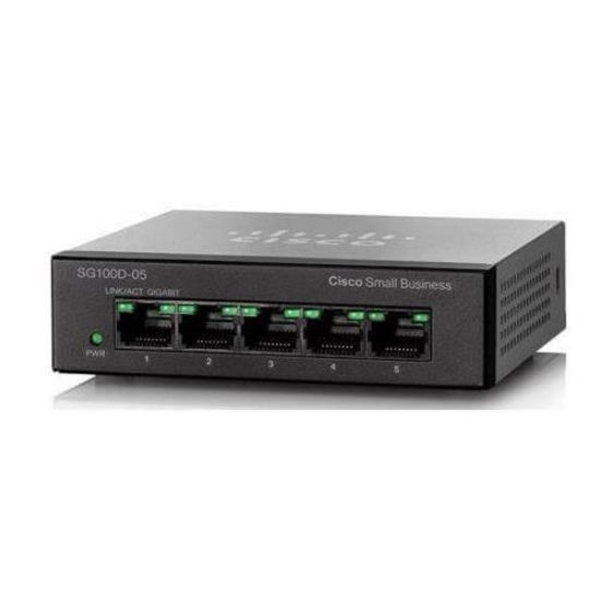 Picture of SG100D-05-NA Cisco Small Business Unmanaged 5 Ports Switch | Refurbished