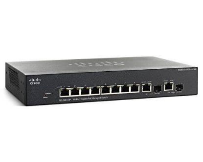 Picture of SG300-10MPP-K9-NA Cisco Small Business SG300-10MPP 10 Ports Managed Switch | Refurbished