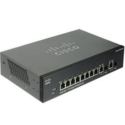 Picture of SG300-10PP-K9-NA Cisco Small Business 10 Ports Managed Switch | Refurbished