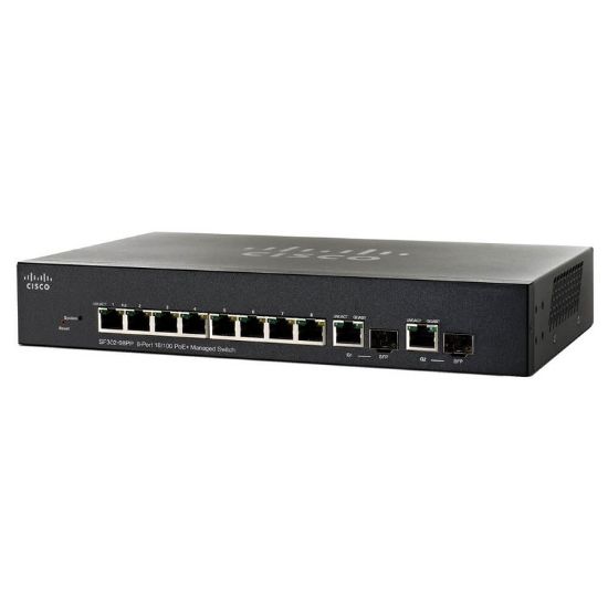 Picture of SG300-10SFP-K9 Cisco Small Business SG300-10SFP Model 10 Ports Managed Switch | Refurbished