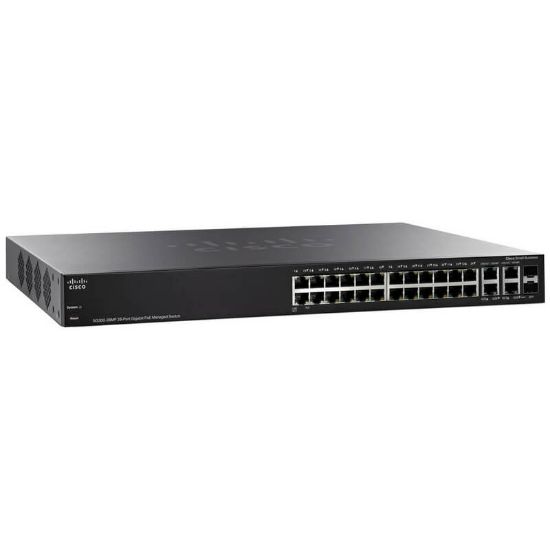 Picture of SG300-28MP-K9 Cisco Small Business 300 Series 28 Ports Layer 3 Managed Switch | Refurbished