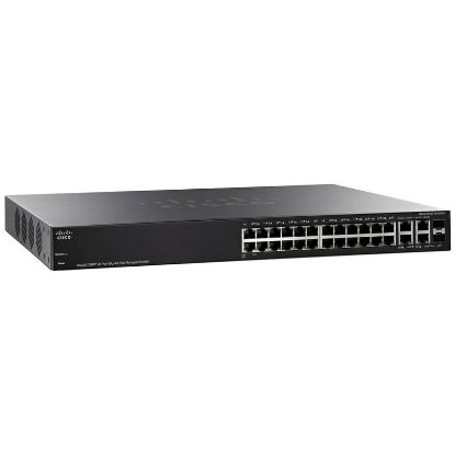 Picture of SG300-28PP-K9 Cisco 28 Ports Layer 3 Managed Switch | Refurbished