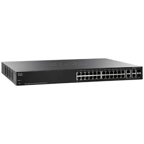 Picture of SG350-28-K9-NA Cisco Small Business 28 Ports Layer 3 Managed Switch | Refurbished