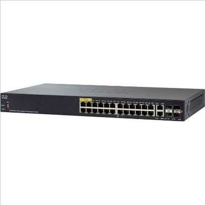 Picture of SG350-28P-K9-NA Cisco Small Business 28 Ports Managed Ethernet Switch | Refurbished