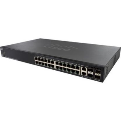 Picture of SG350X-24MP-K9-NA Cisco Small Business 24 Ports Managed Switch | Refurbished
