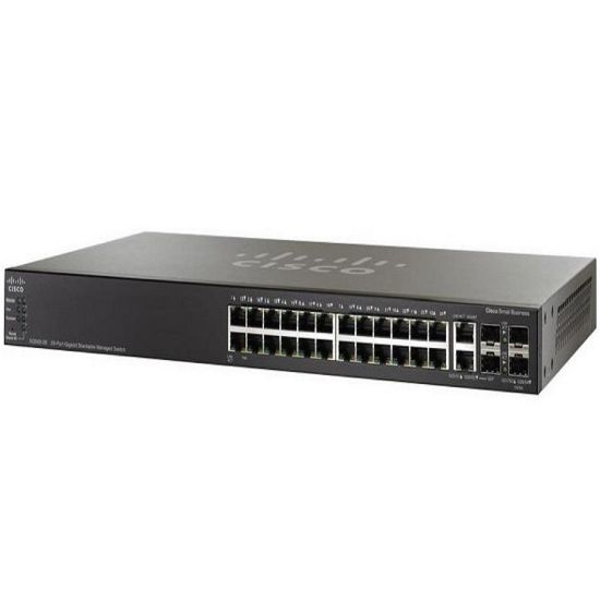 Picture of SG500-28P-K9-NA Cisco 28 Ports SG500-28P Ethernet Switch | Refurbished