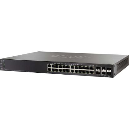 Picture of SG500X-24MPP-K9-NA Cisco Systems 24-Ports Stackable Managed Switch | Refurbished