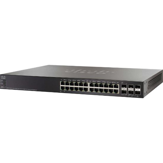Picture of SG500X-24MPP-K9-NA Cisco Systems 24-Ports Stackable Managed Switch | Refurbished