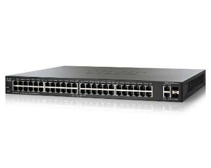 Picture of SLM2048PT Cisco SG200-50P Small Business Smart Switch 48 Gigabit/2 Combo Mini GBIC Ports PoE | Refurbished