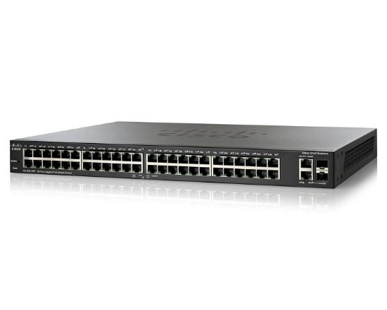 Picture of SLM2048PT Cisco SG200-50P Small Business Smart Switch 48 Gigabit/2 Combo Mini GBIC Ports PoE | Refurbished